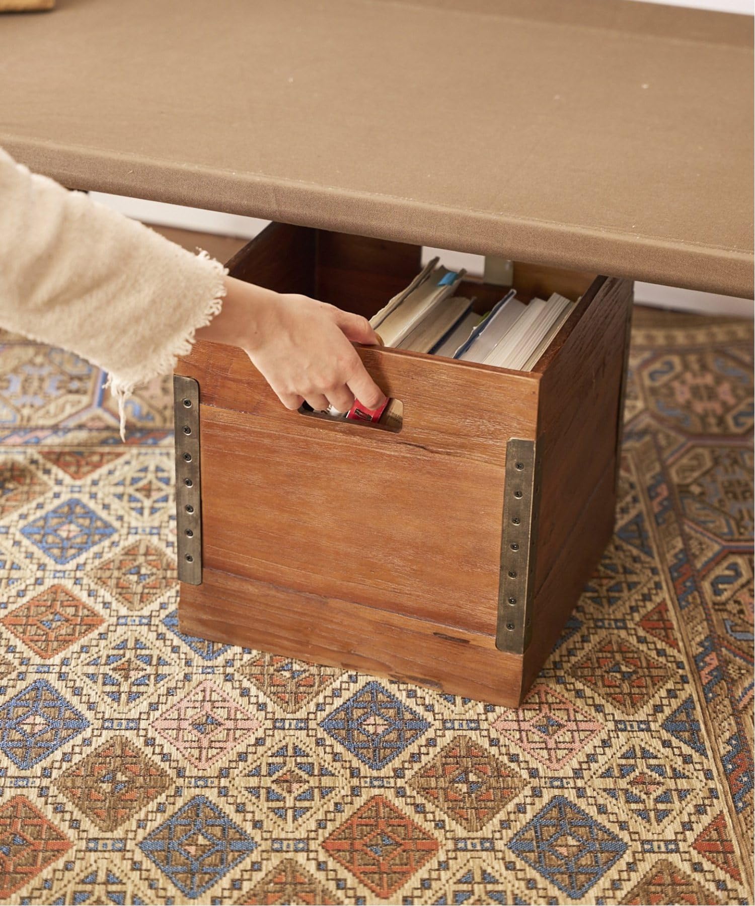 Amazon｜ACME Furniture 収納ケース ボックス収納 ボックス 木製 TROY